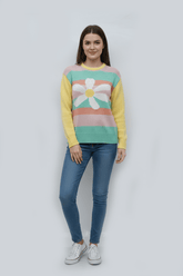 PROJECT WOMENS FLOWER PRINT SWEATER - Smgarment's